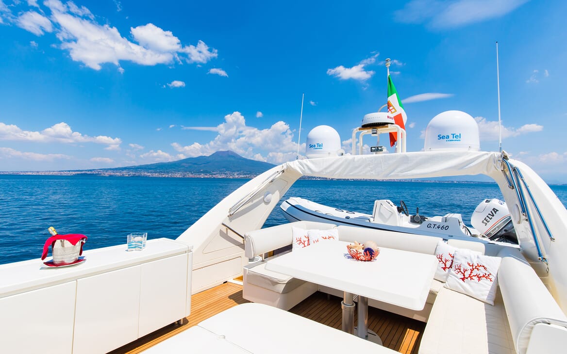 Motor Yacht Riviera deck
