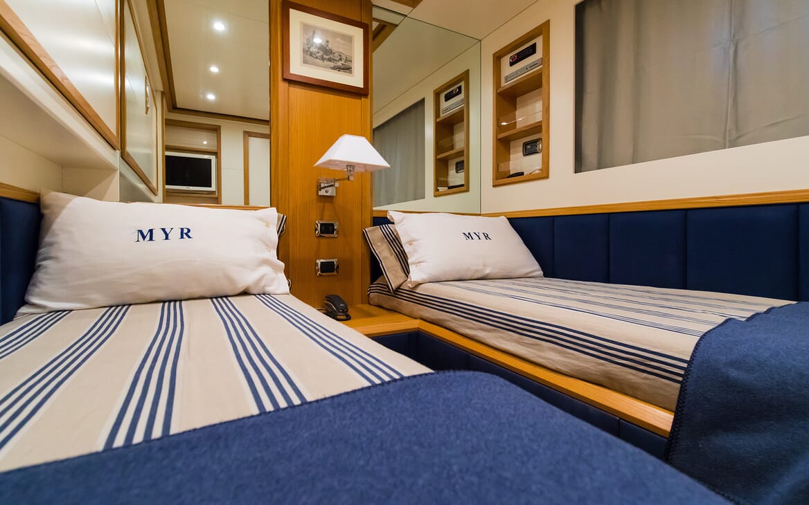 Motor Yacht Riviera twin stateroom