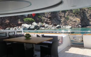 Motor Yacht LIBERTY Aft Deck