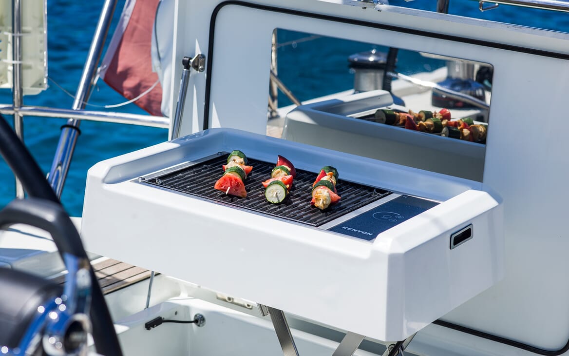 Sailing Yacht Thea barbecue