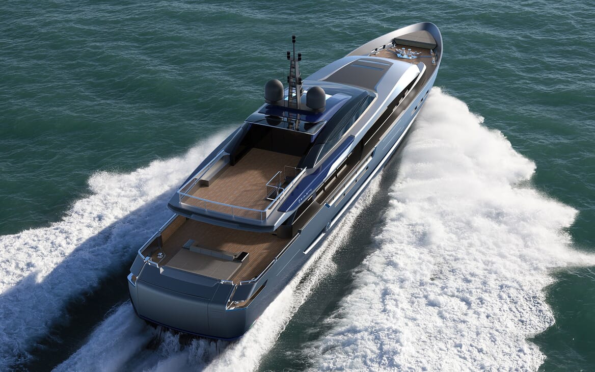 Motor Yacht Flying Dagger underway