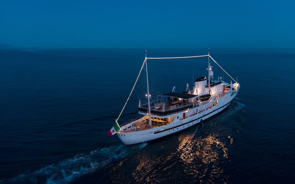 Motor Yacht DIONEA Evening Underway