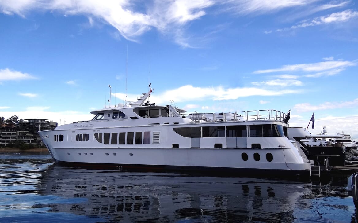 Motor Yacht Tango moored