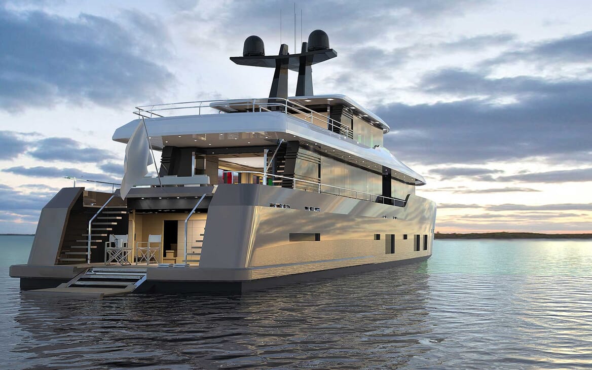 Motor Yacht Darnet 38m aft shot