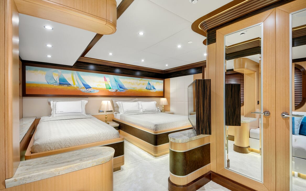 Sailing Yacht Meira guest stateroom