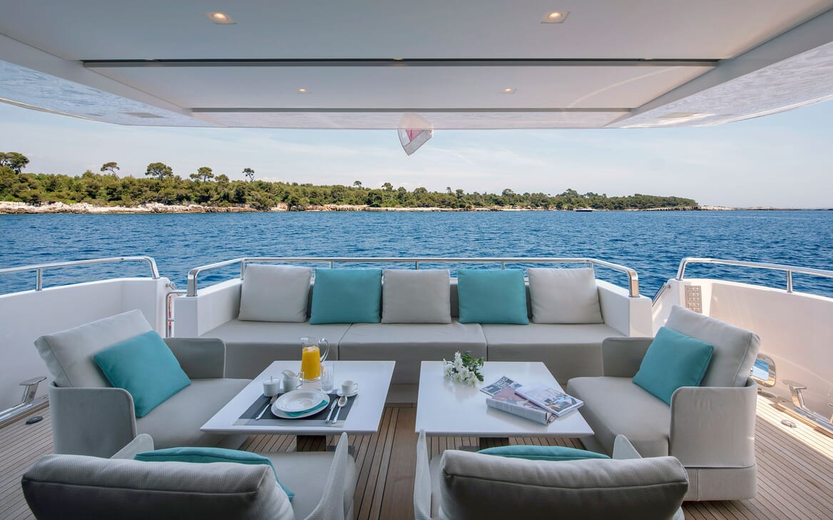 Motor Yacht SABBATICAL Main Aft Deck