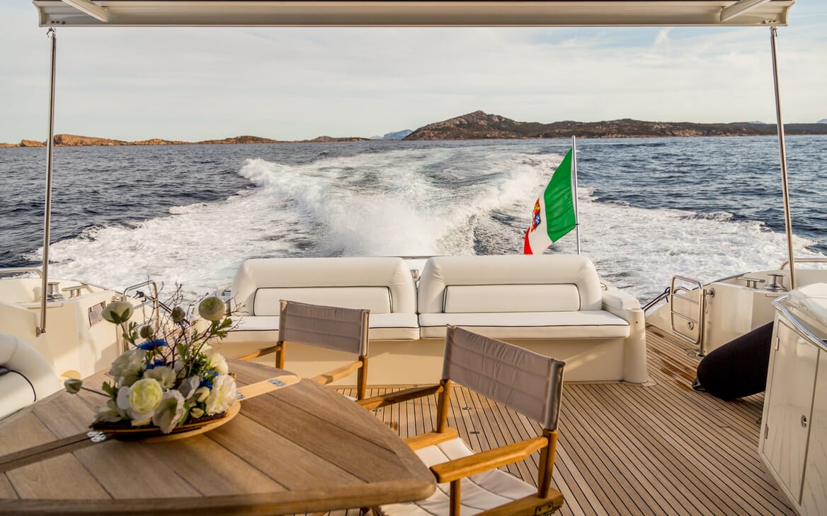 Motor Yacht Octavia aft deck