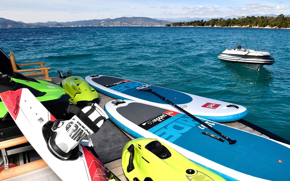Motor Yacht EMOJI Tender and Toys