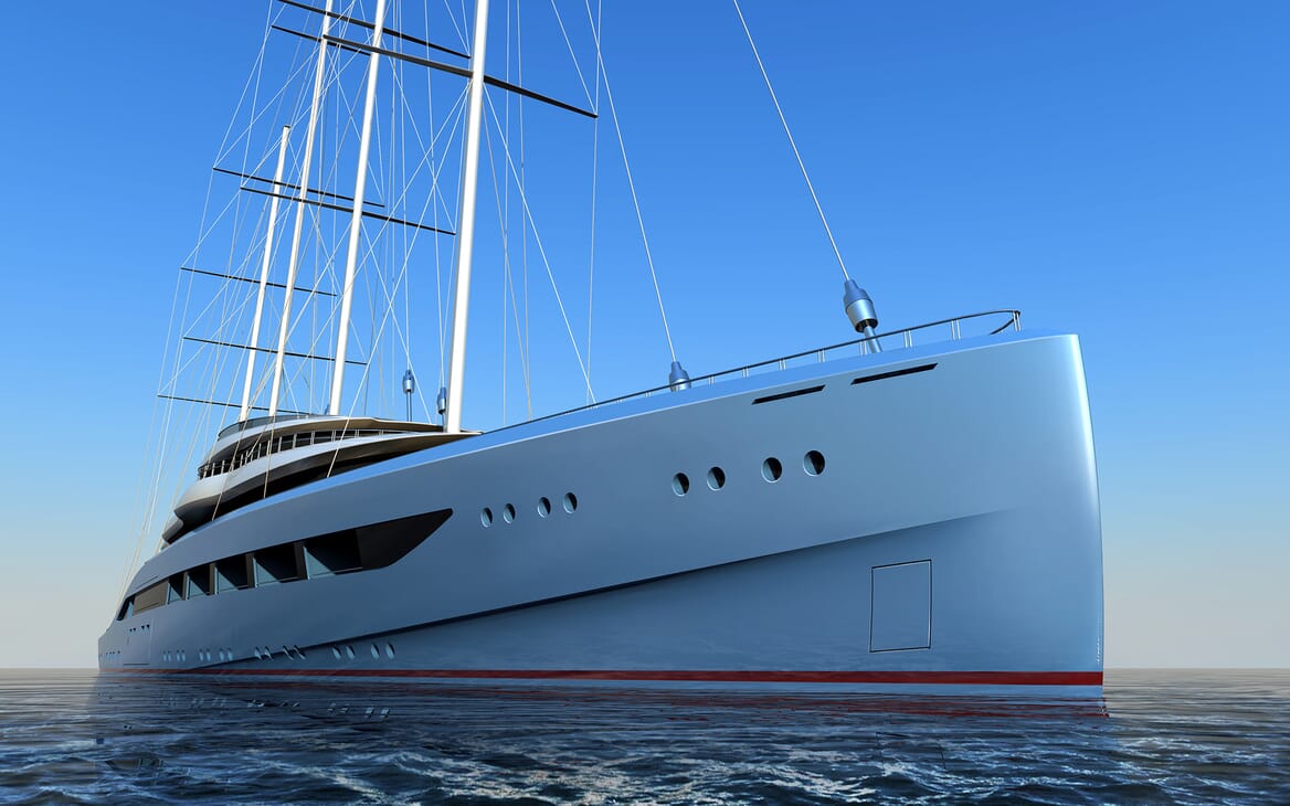 Sailing Yacht Atlas bow