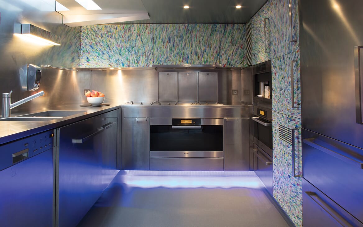 Motor Yacht Flying Dagger galley
