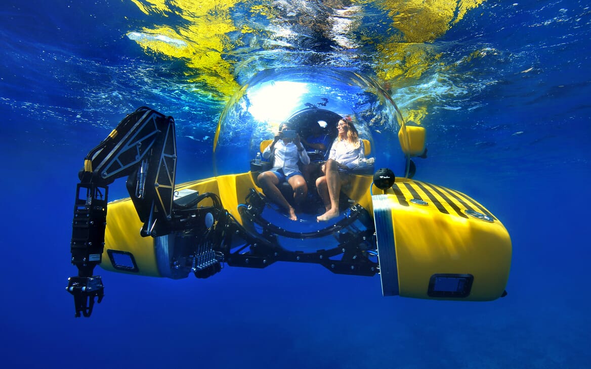 Submarine Triton underwater