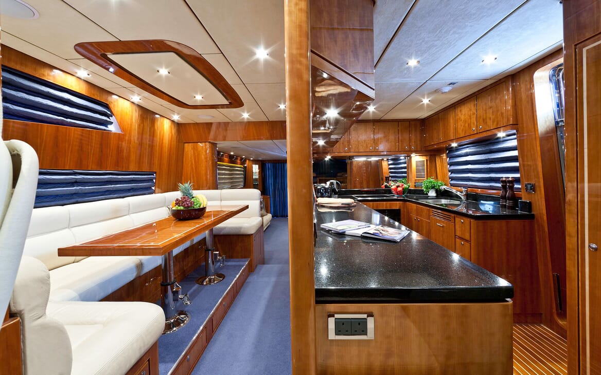 Motor Yacht SAMARIC Galley and Dining