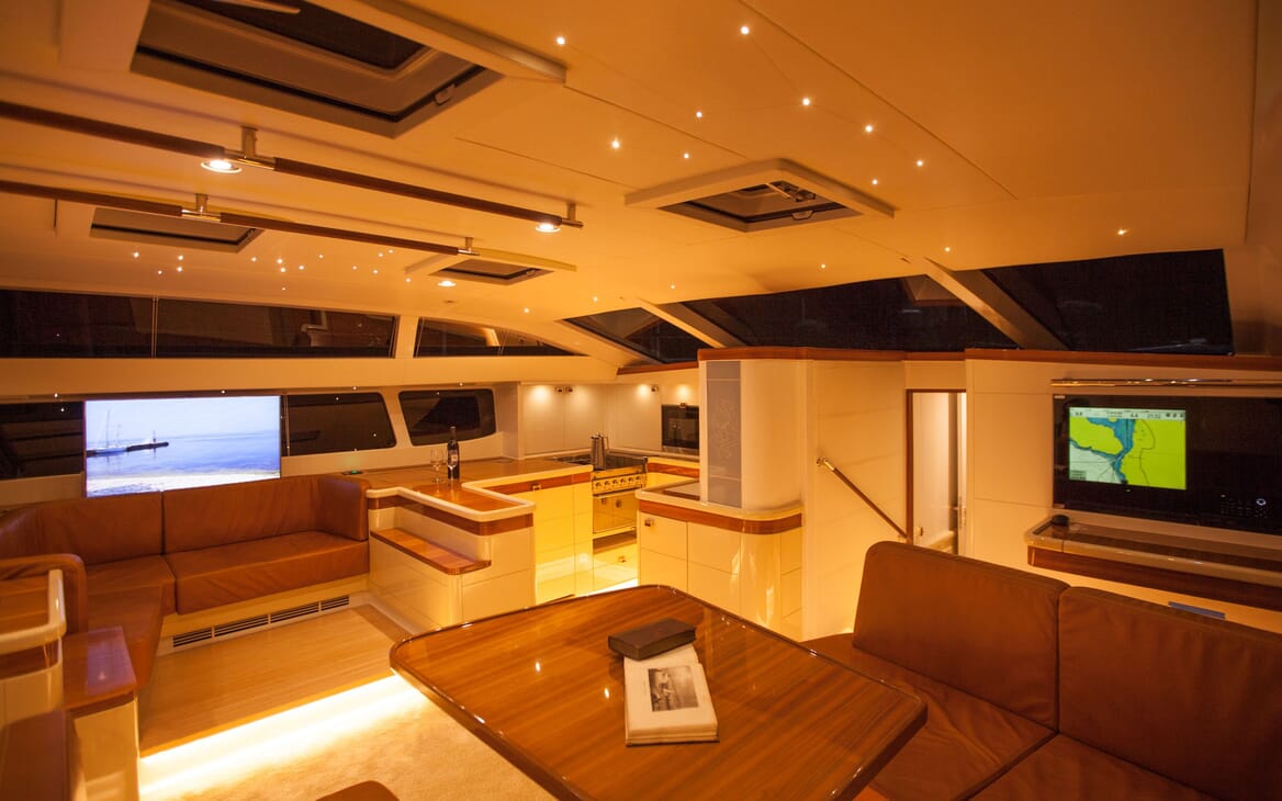 Sailing Yacht Bliss 2 living area