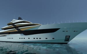 Motor Yacht Galileo bow