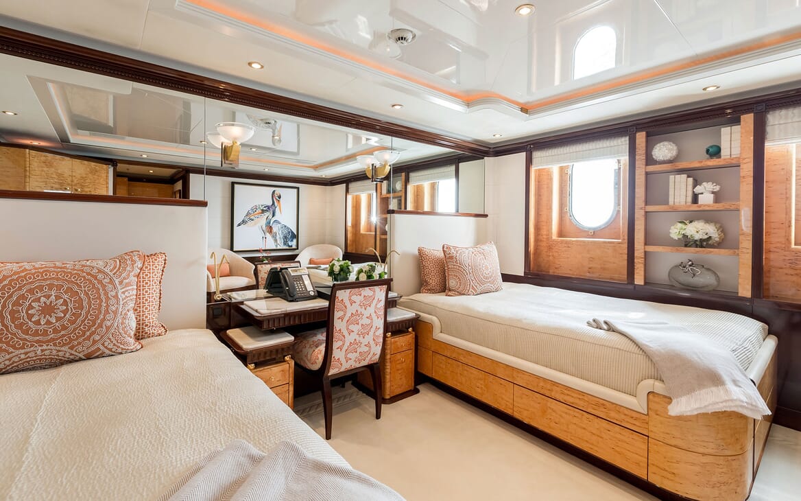 Motor Yacht LUCKY LADY Guest Twin Stateroom 1