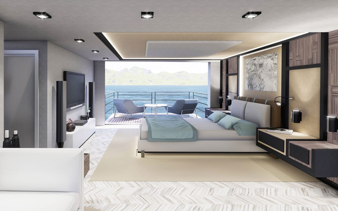 Motor Yacht PROJECT SAPPHIRE Master Stateroom