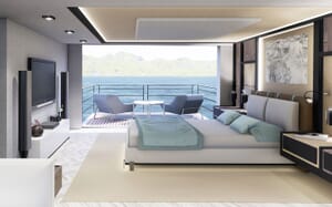 Motor Yacht PROJECT SAPPHIRE Master Stateroom