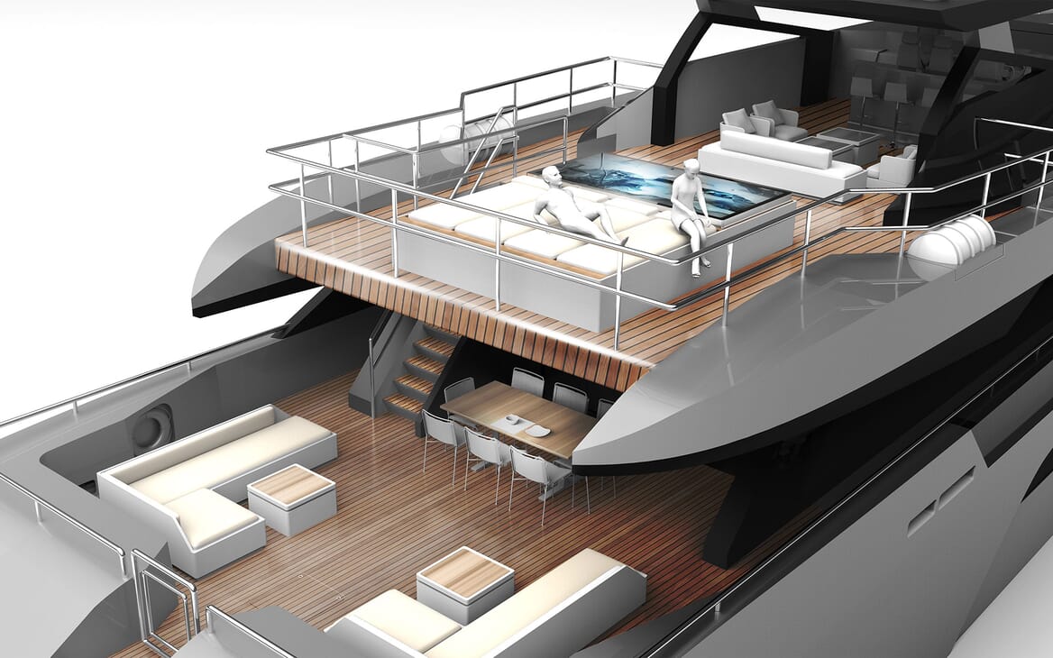 Motor Yacht PROJECT SAPPHIRE Aft Decks