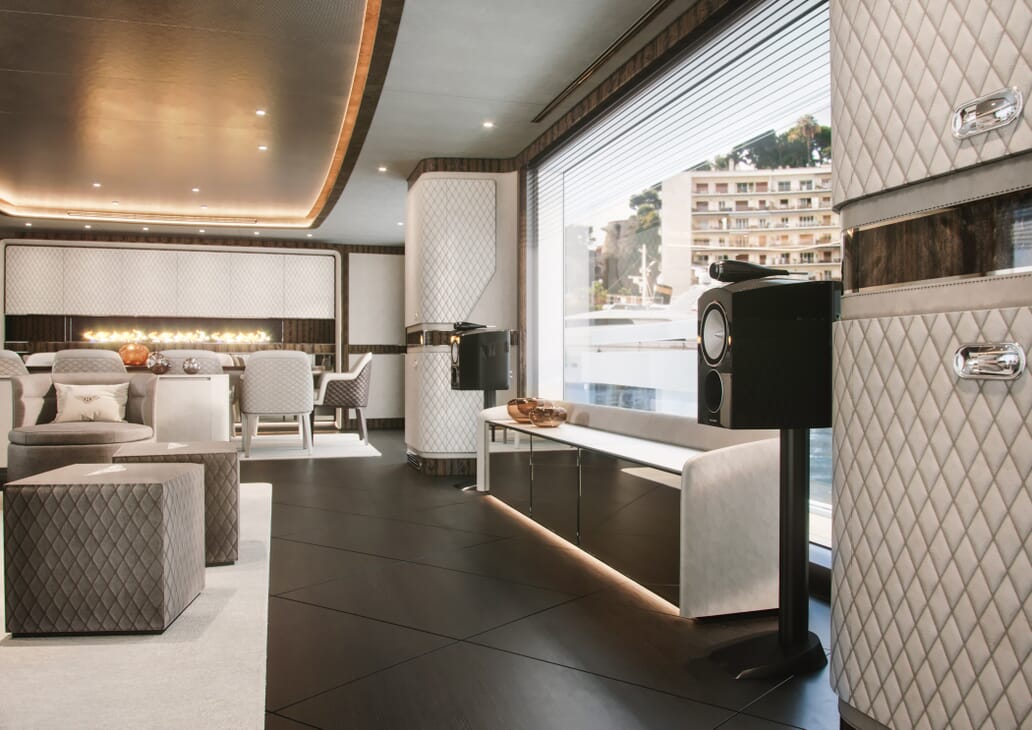 Bentley furnished luxury explorer yacht Dynamiq G440