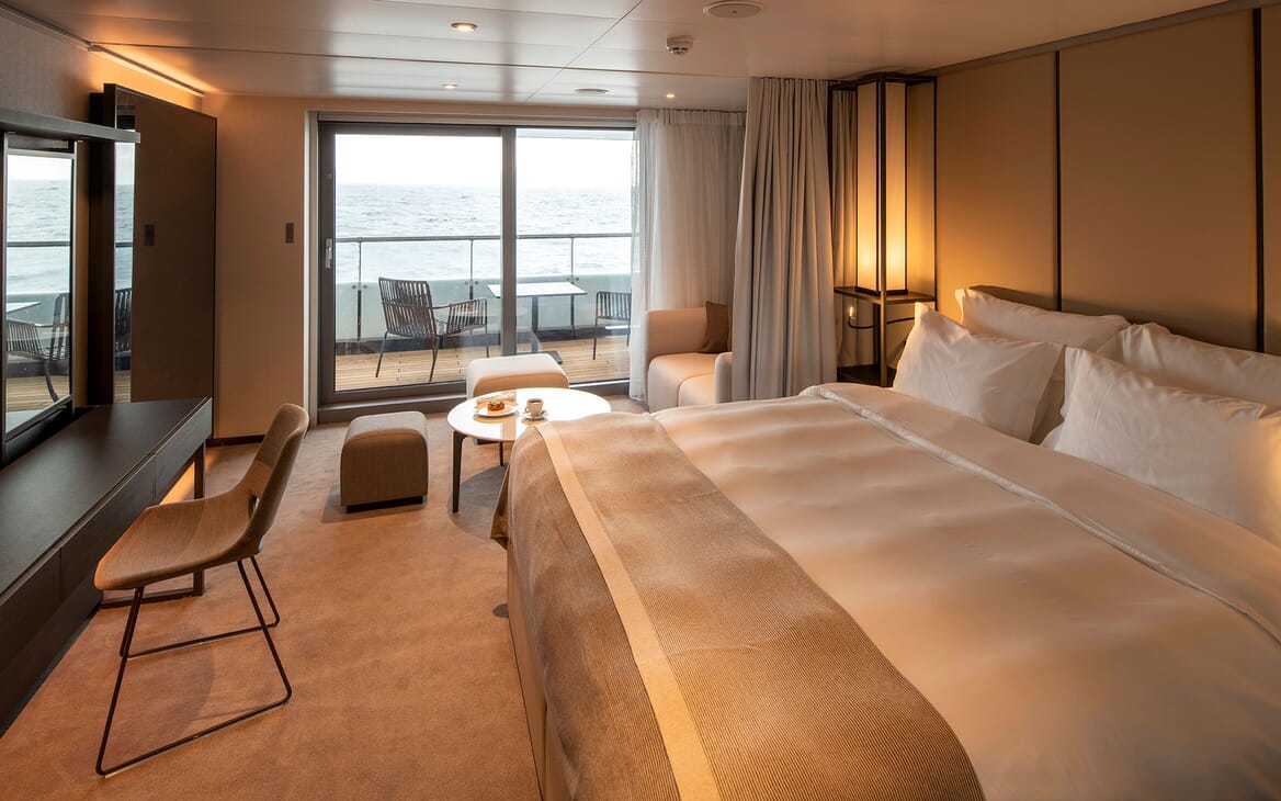 Motor Yacht SCENIC ECLIPSE Guest Stateroom with Balcony