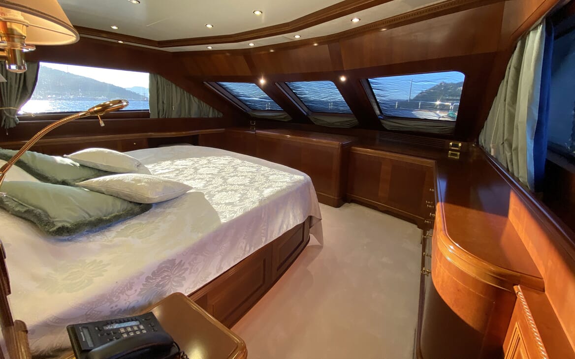 Motor Yacht TURK'S Master Stateroom