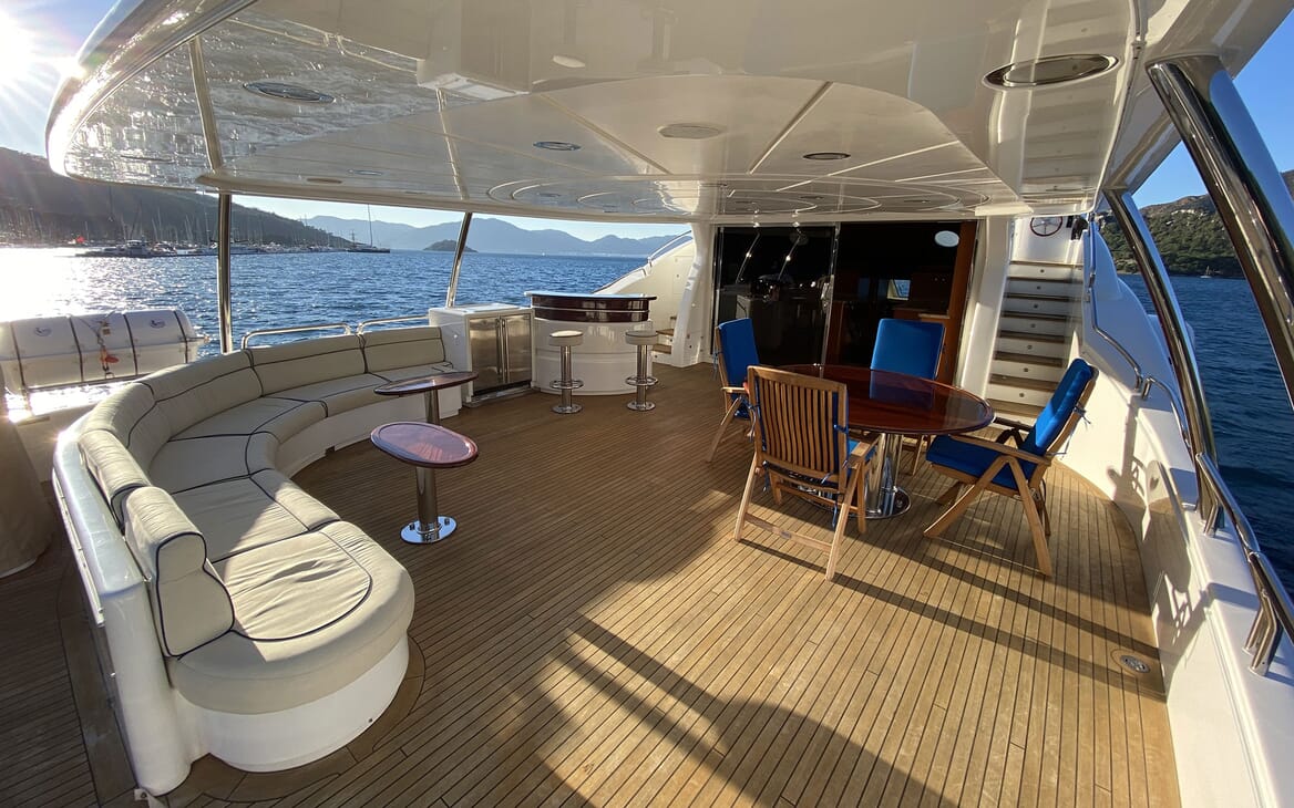 Motor Yacht TURK'S Upper Aft Deck