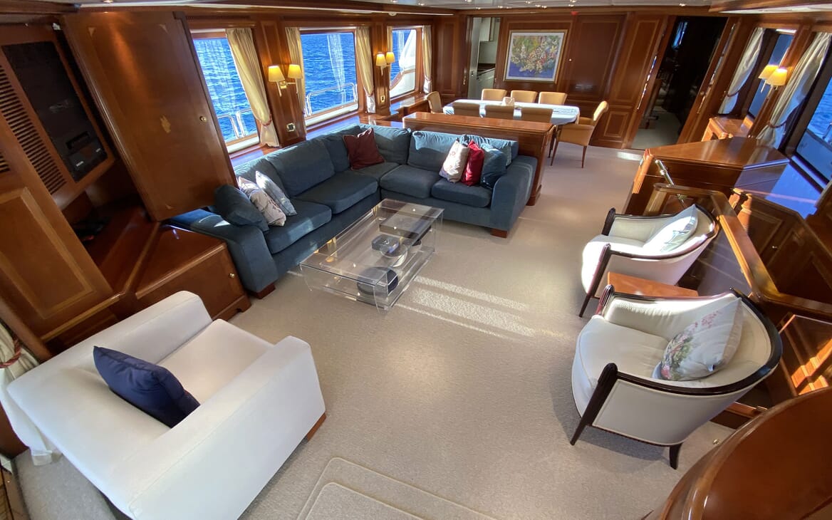 Motor Yacht TURK'S Main Deck Salon
