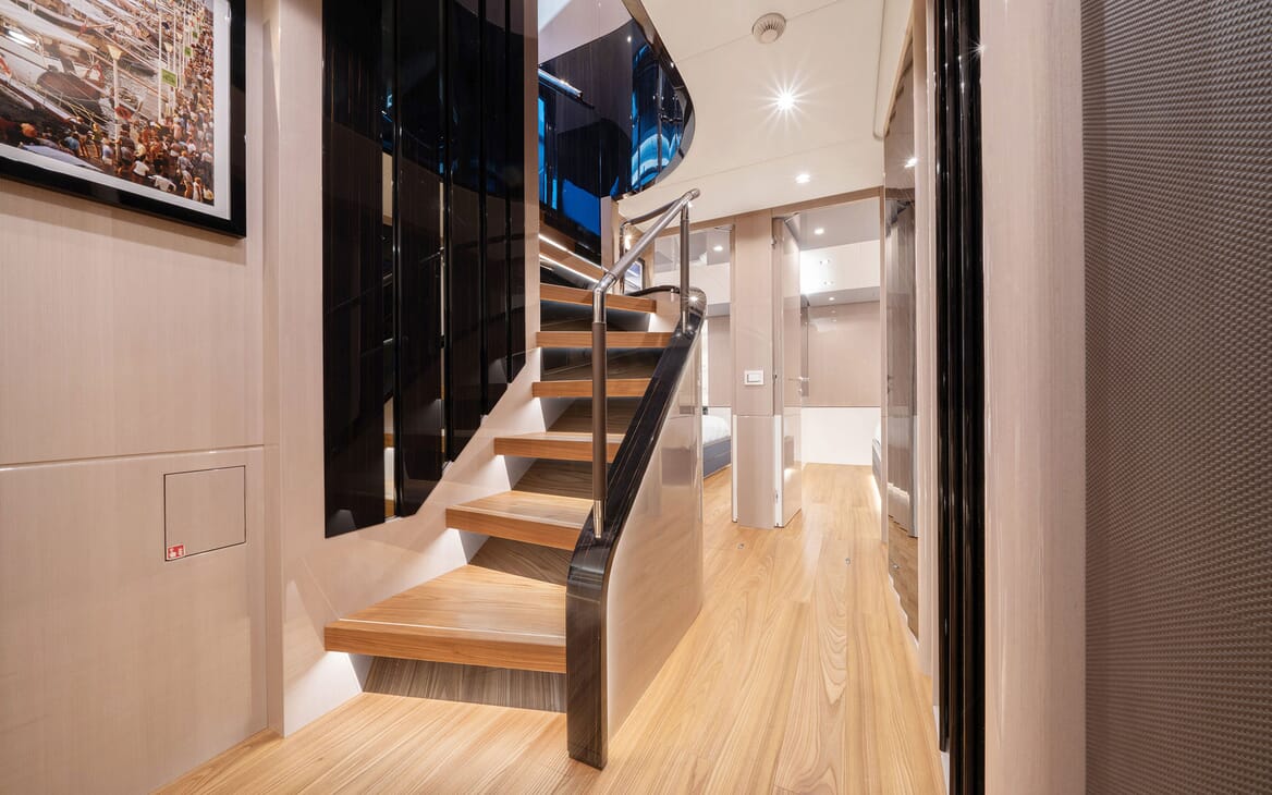 Motor Yacht DOPAMINE Stairwell