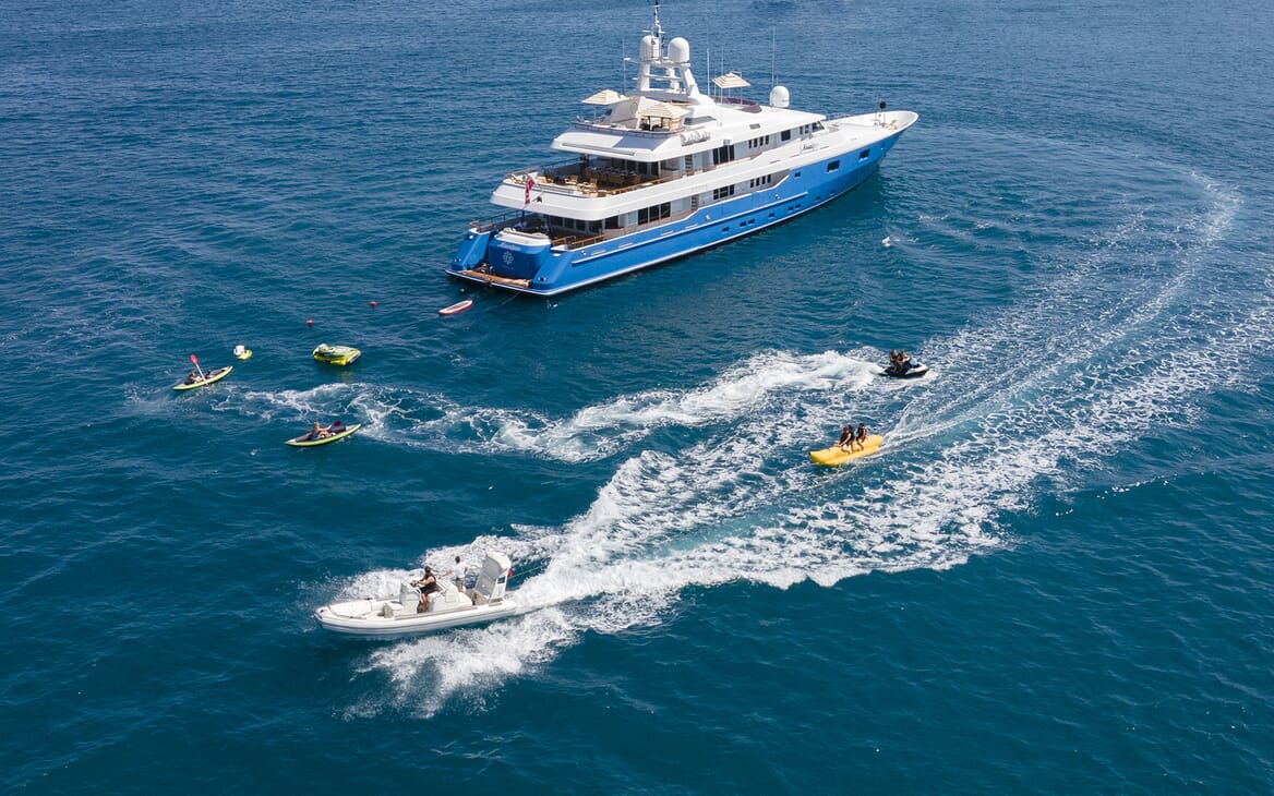 Motor Yacht MOSAIQUE Exterior With Tender and Toys