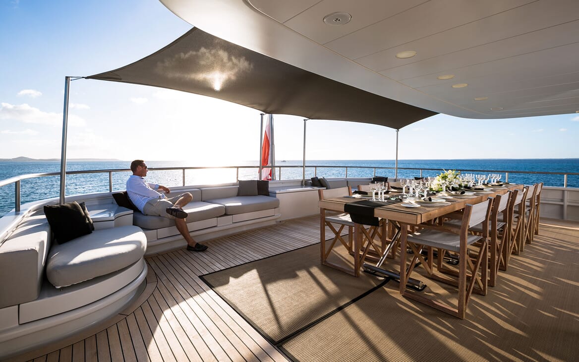 Motor Yacht MARIU Aft Deck Seating