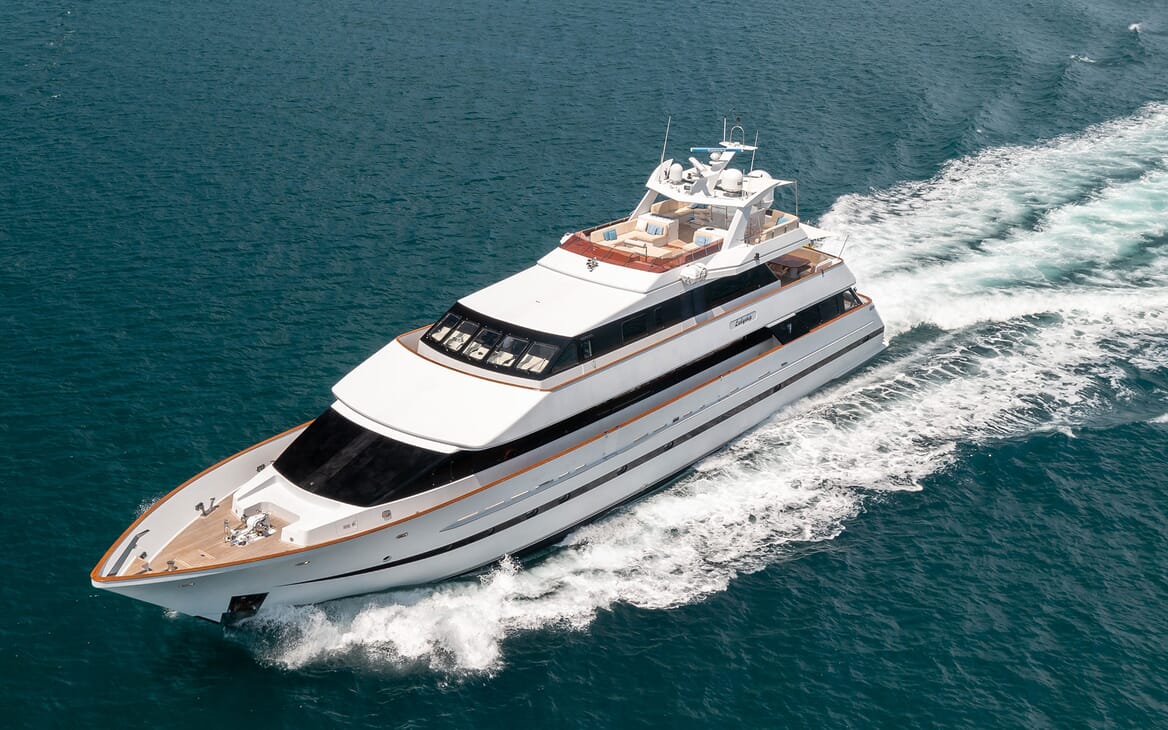Motor Yacht LADYSHIP Exterior Underway Aerial
