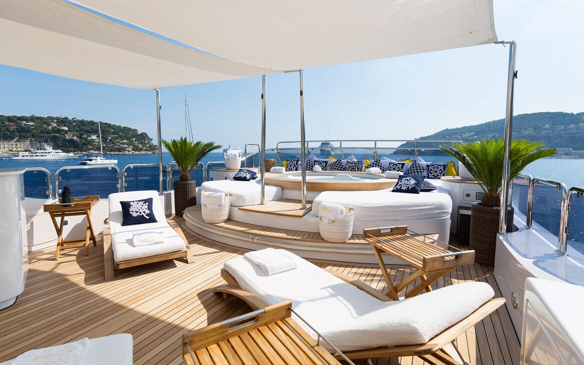 Motor Yacht BINA Sun Deck Aft jacuzzi