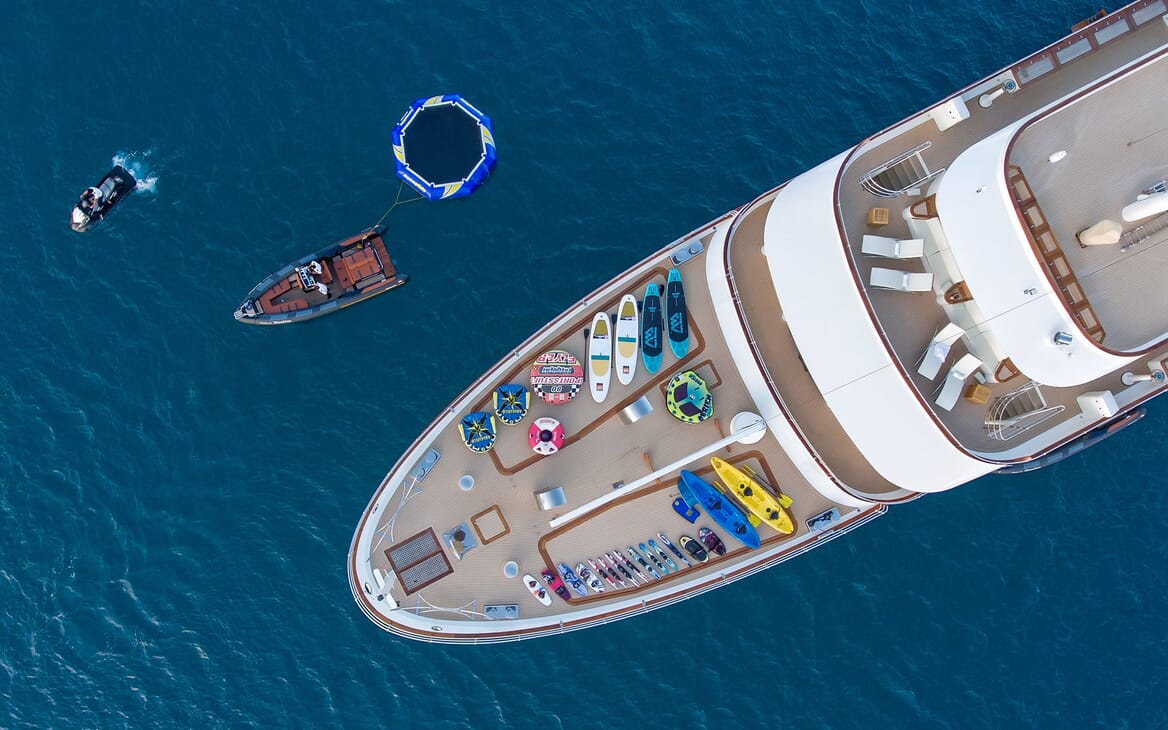 Motor Yacht SHERAKAN Aerial Bow