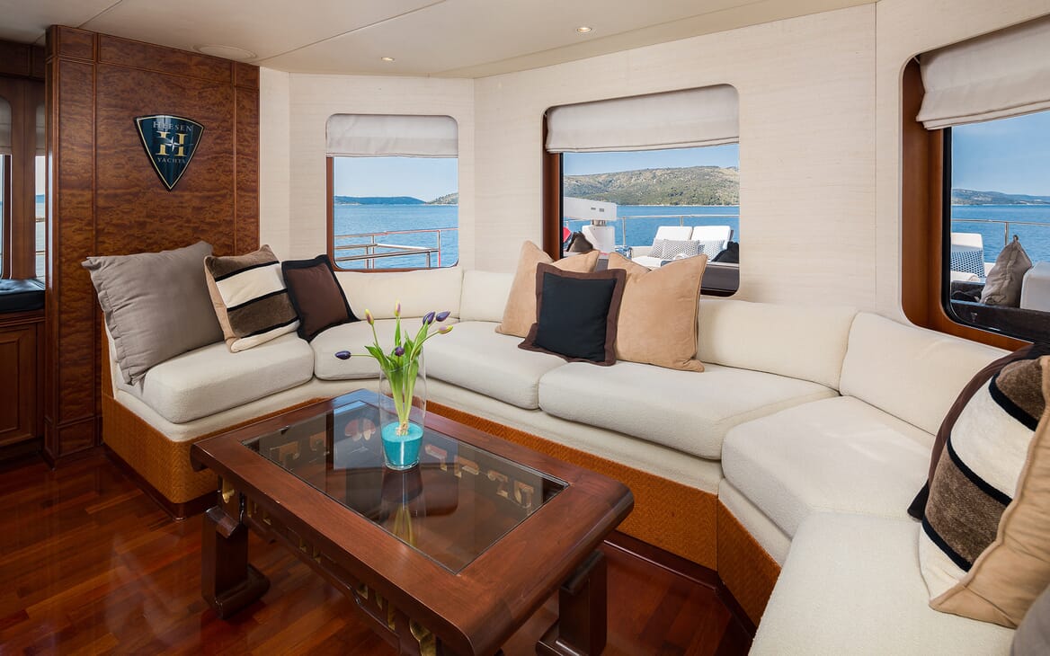 Motor Yacht Brazil seating area