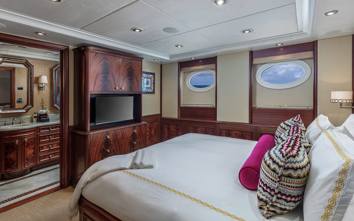 Motor Yacht Avalon Guest Double Stateroom TV