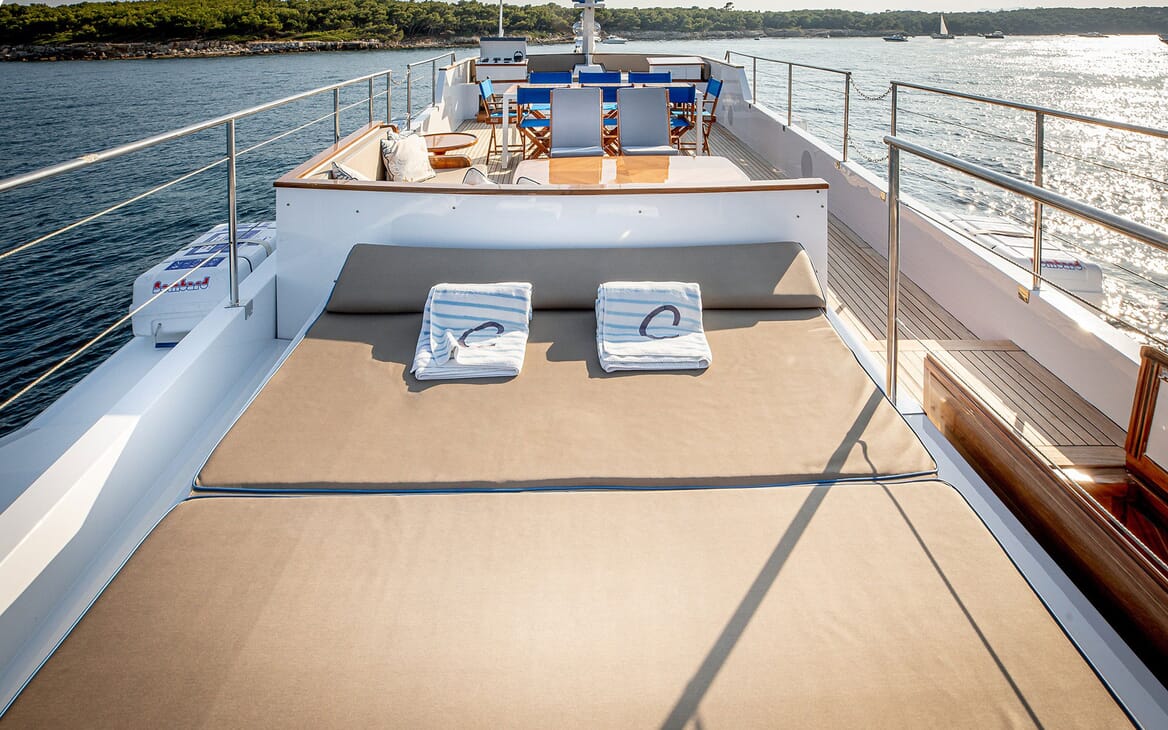 Motor Yacht CHANTELLA Sun Deck Sun Pad