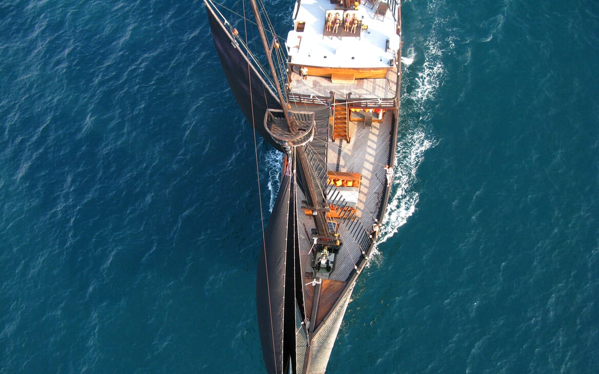 Sailing Yacht El Aleph aerial
