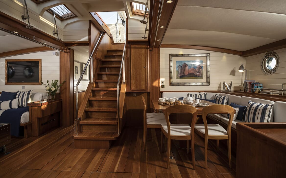 Sailing Yacht ALEXA OF LONDON Main Salon Table