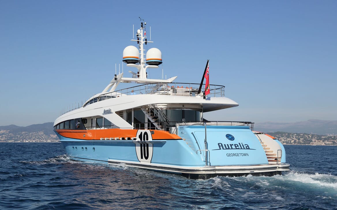 Motor Yacht AURELIA Aft Profile