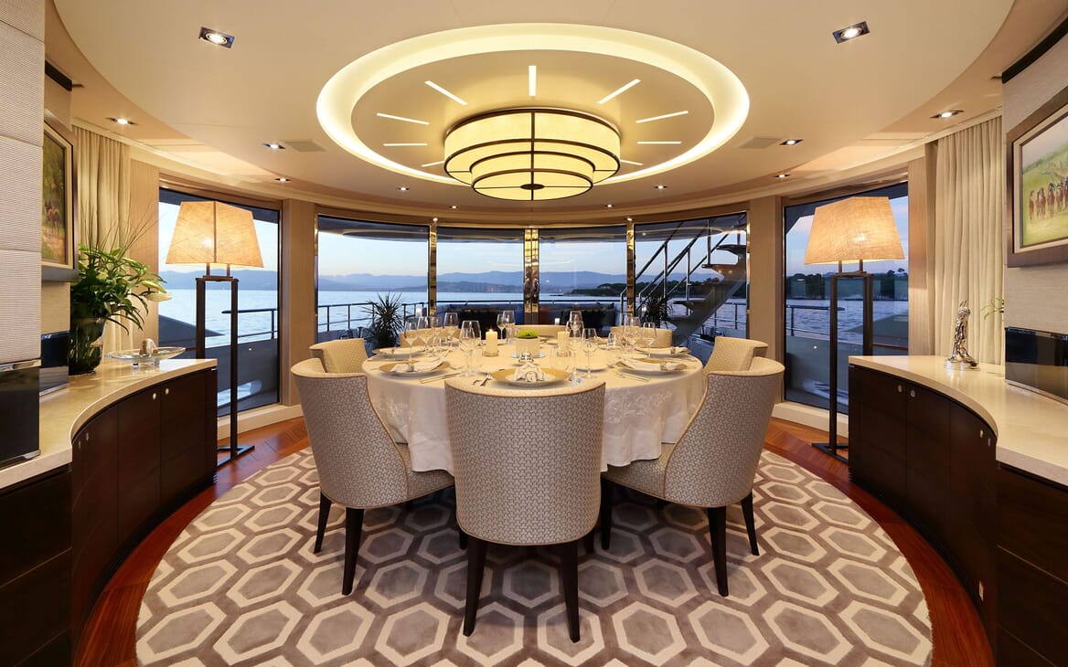 Motor Yacht AURELIA Dining Room