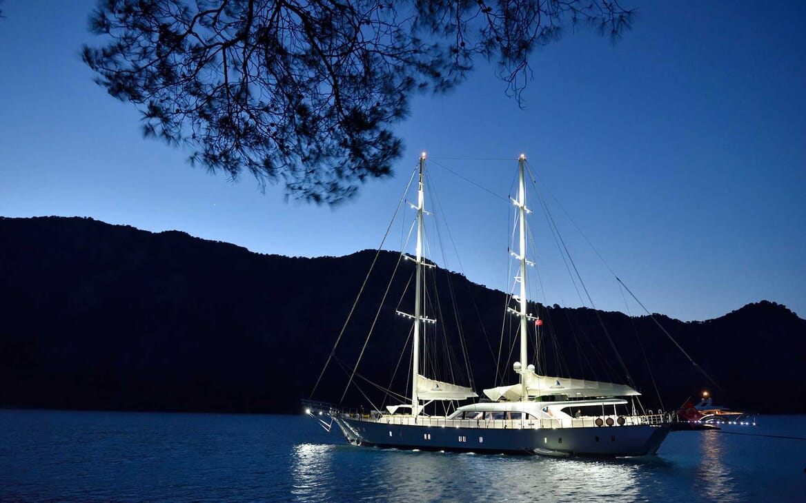 Sailing Yacht Alessandro anchored