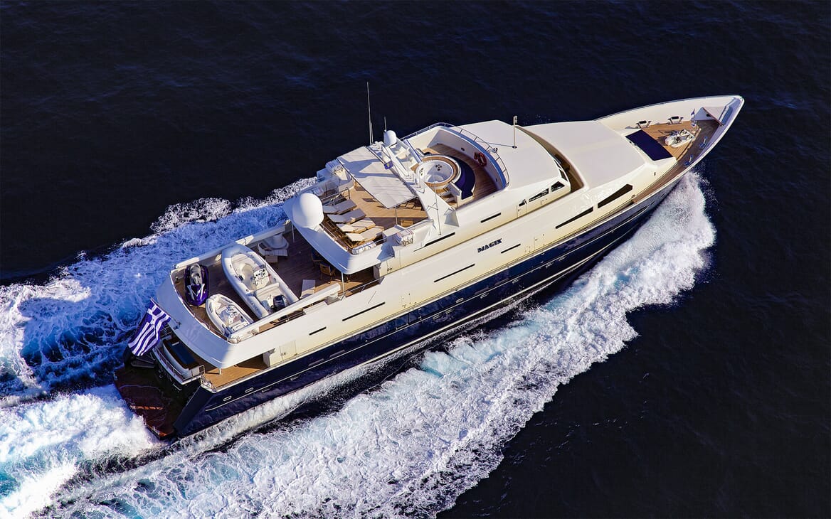 Motor Yacht MAGIX Aerial Underway