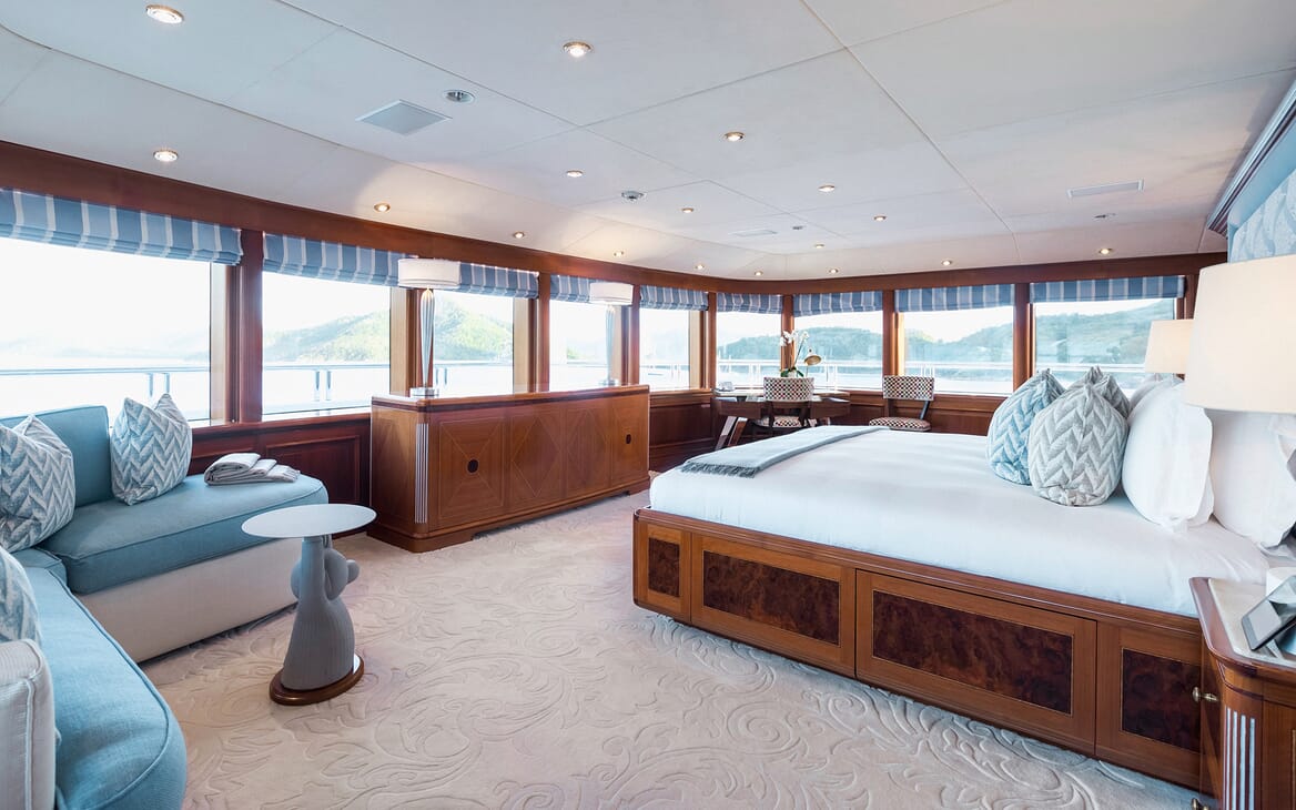 Motor Yacht Titania master cabin