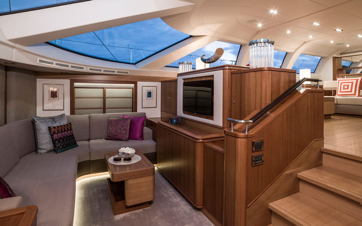 Sailing Yacht TWILIGHT Main Saloon Alcove