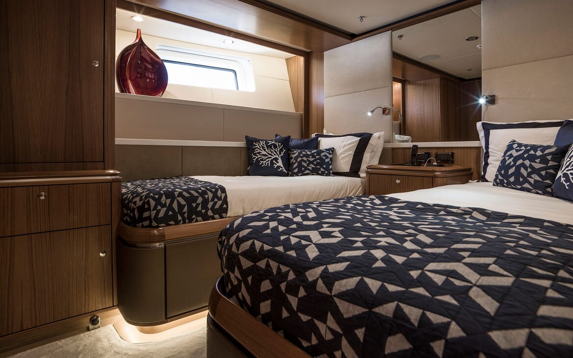 Sailing Yacht TWILIGHT Twin Guest Stateroom