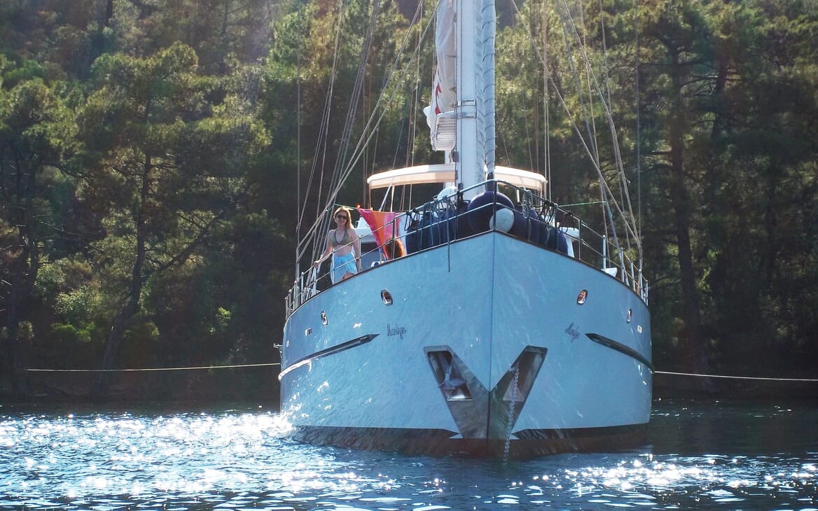 Sailing Yacht Marlyn anchored