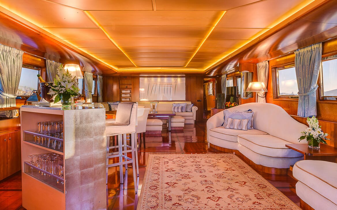 Motor Yacht CD TWO Main Deck Salon Bar