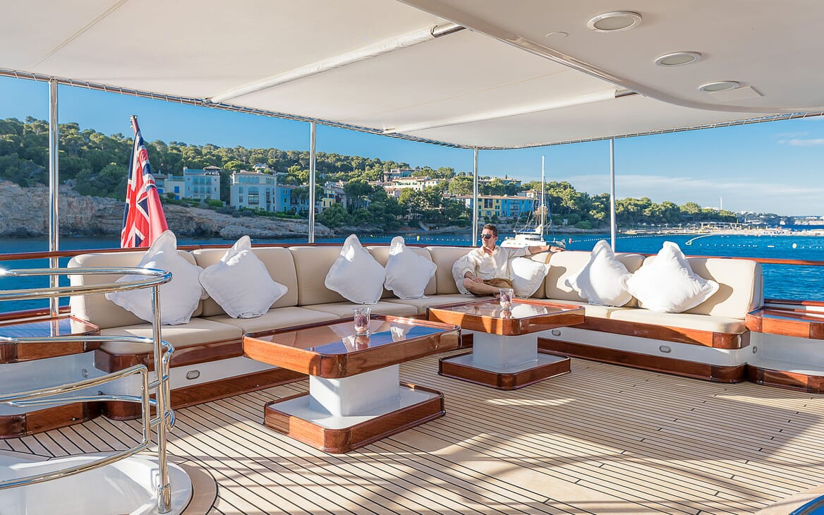 Motor Yacht CD TWO Upper Aft Deck Seating