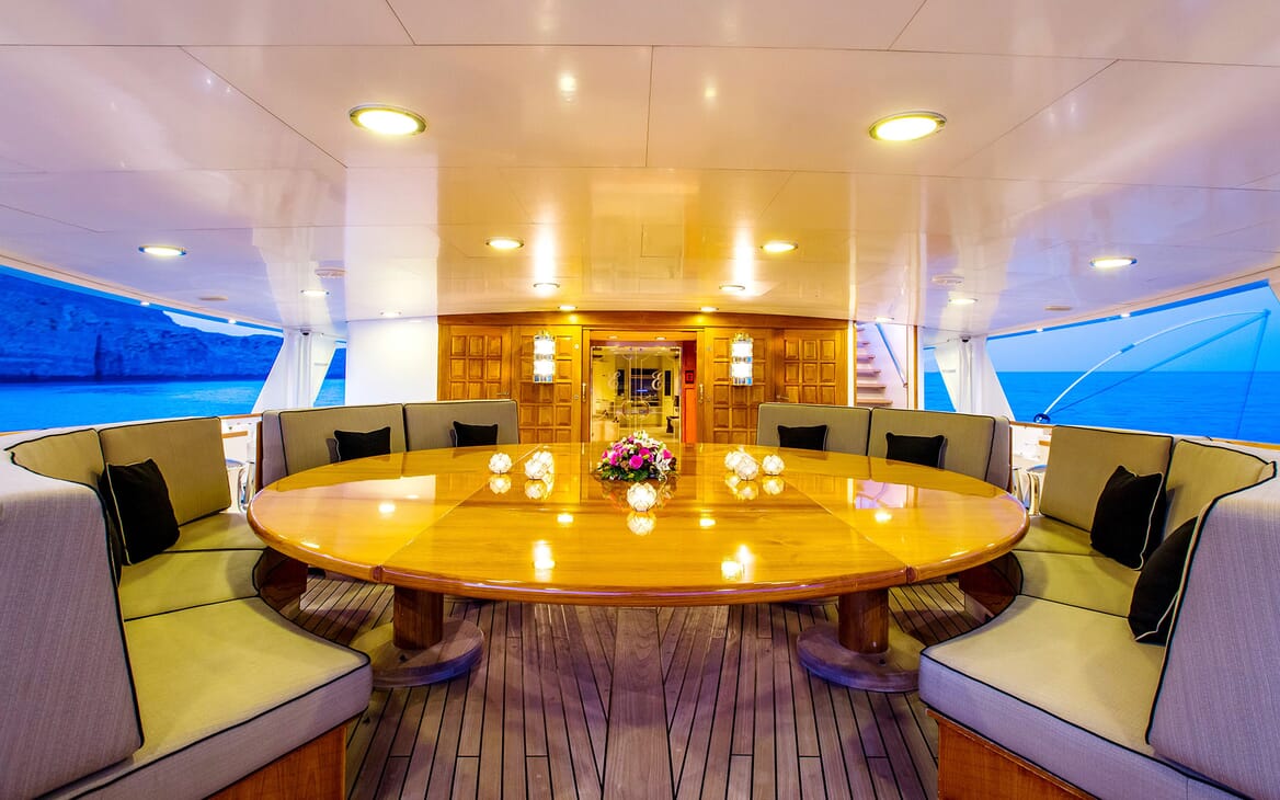 Motor Yacht ESMERALDA Aft Deck Seating